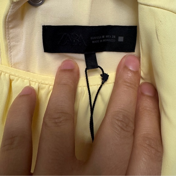 Zara Lemon Yellow High Low Dress - Picture 2 of 13